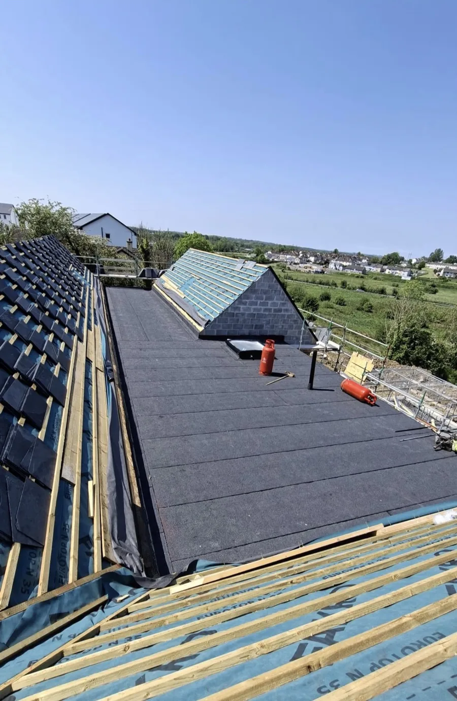 Torch-on felt roofing system by Govin Roofing Systems