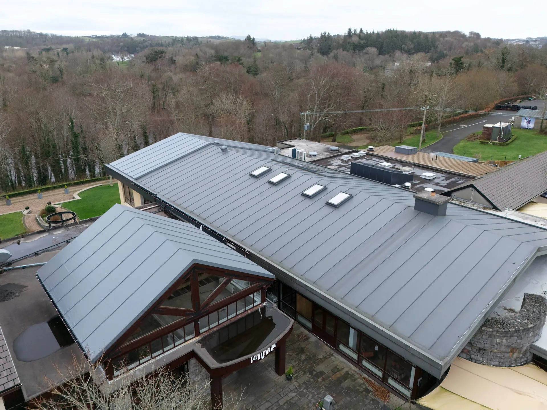 Standing seam roofs completed by Govin Roofing Systems